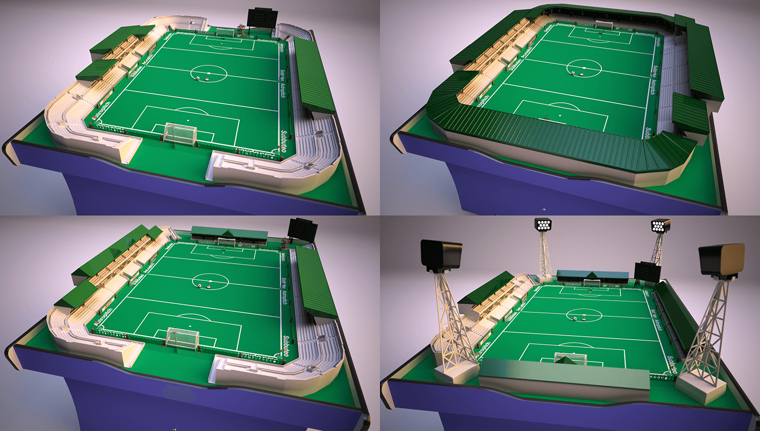 3D Printed Modular Stadium | Funatic Games 3D Printed Modular Stadium — article image 5 of 7 related to FlicKick Table Soccer by Funatic Games
